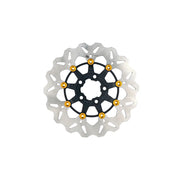 Gbrakes Wave Colored Brake Rotors Gbdu076 - Black Gold