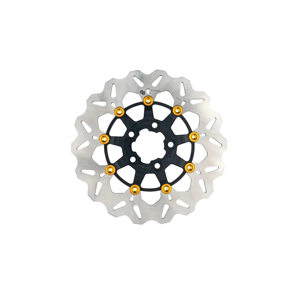 Gbrakes Wave Colored Brake Rotors Gbdu076 - Black Gold