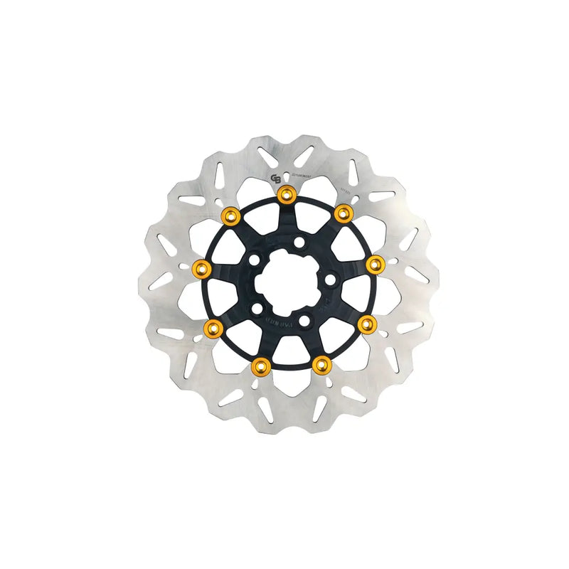 Gbrakes Wave Colored Brake Rotors Gbdu076 - Black Gold