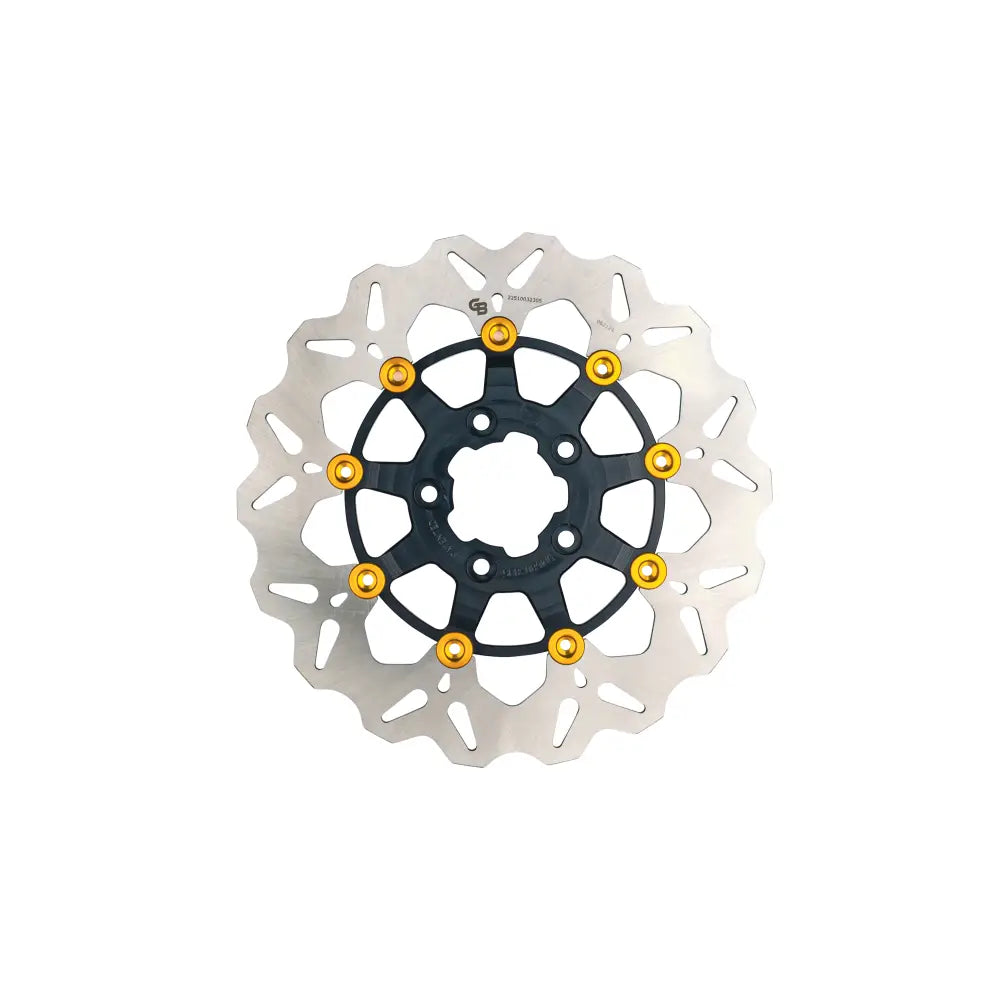 Gbrakes Wave Colored Brake Rotors Gbdu078 - Black Gold