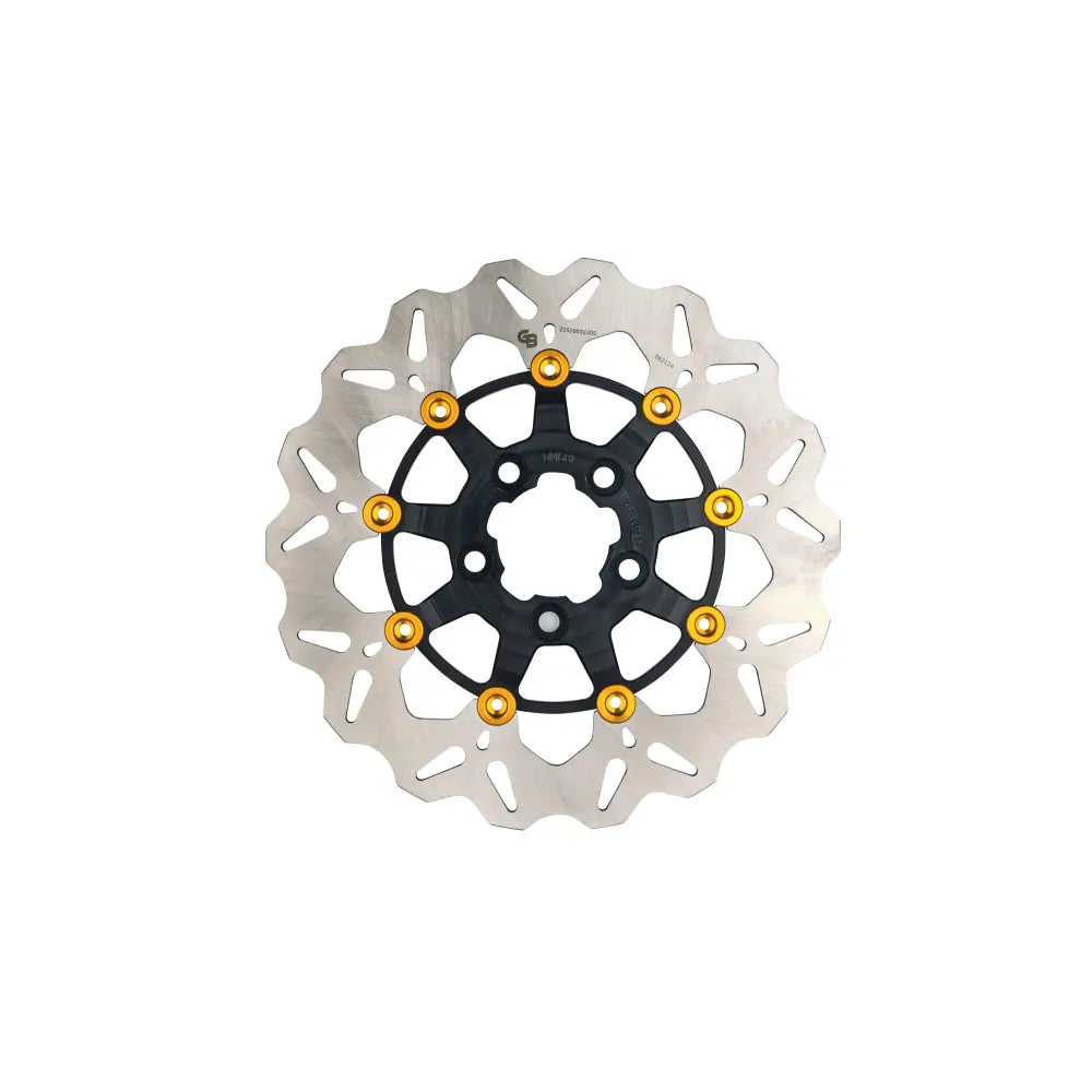 Gbrakes Wave Colored Brake Rotors Gbdu080 - Black Gold