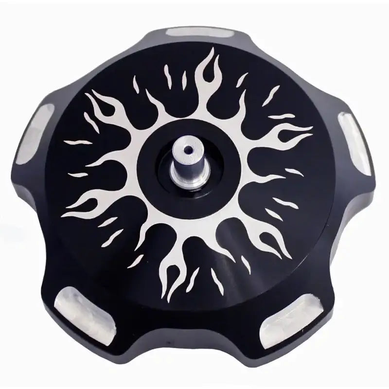 GC1-FRBLK Billet Gas Cap (Black Flames) 