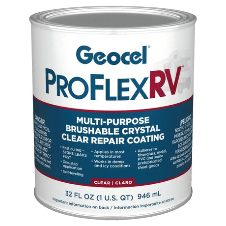 GC23200 Geocel Proflex Rv Clear Brsh Qt - Roof Coating