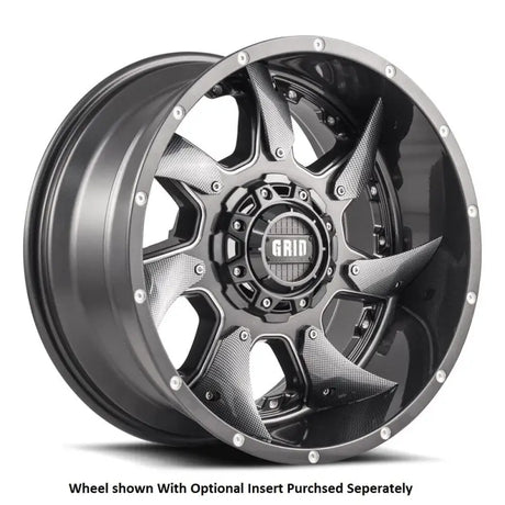 Gray and black spoked wheel from GD0118090052G1587 Grid Wheels Gd01-18090052G1587