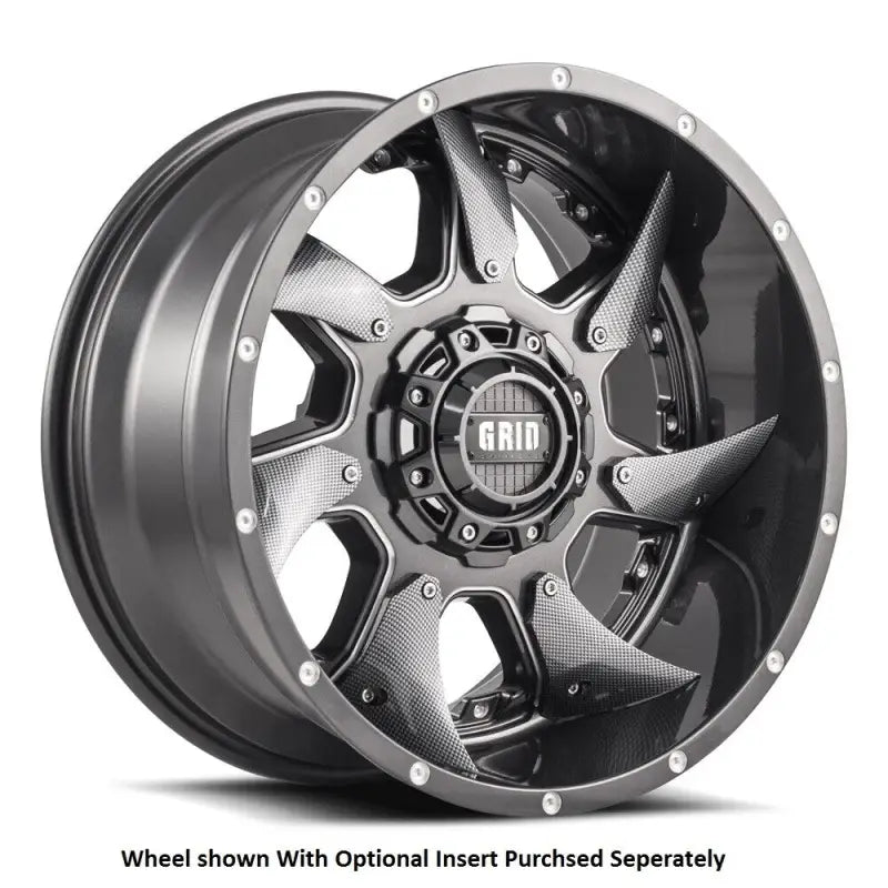 Gray and black spoked wheel from GD0118090052G1587 Grid Wheels Gd01-18090052G1587