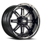 Black and silver GD1020090550M1510 Grid Off-Road wheel for gd1020090550m1510 grid trucks