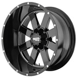 Black Moto Metal wheel on GD1520090880M0024 Grid Wheels for a bold look