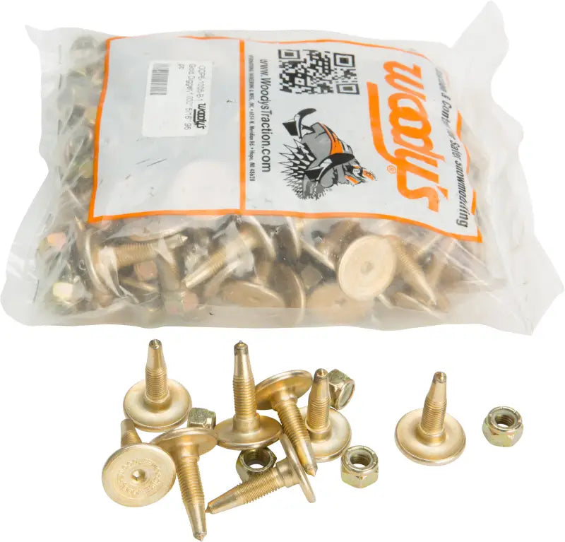 Gold Digger carbide snowmobile studs and nuts for GDP6-1005-B traction master