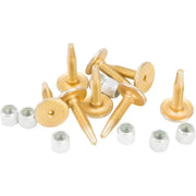 Gold Digger Carbide ski binding screws with silver nuts for your gear underground skiing
