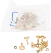 Brass-colored carriage bolts and nuts for GDP6-7500 Gold Digger Carbide Traction Master Stud