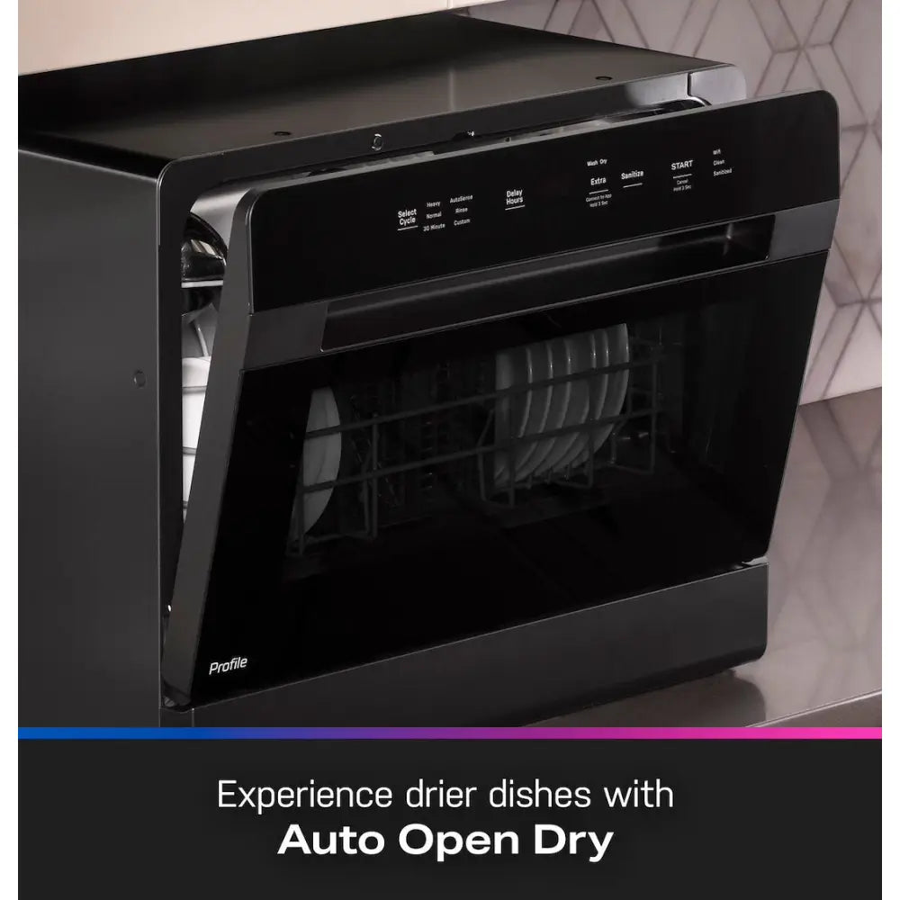 GE Appliance Built-In Wi-Fi Powered By SmartHQ™ Dishwasher PZF560HGWBB - Profile Energy Star Smart Comp