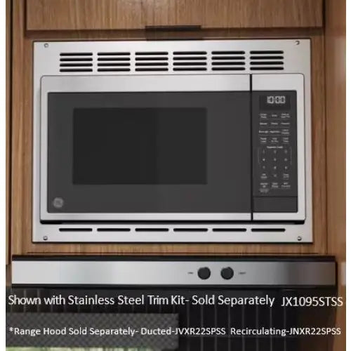 GE Appliance Easy To Install Microwave Oven Trim Kit JX1095STSS - Profile 0.9 CU. FT. TR