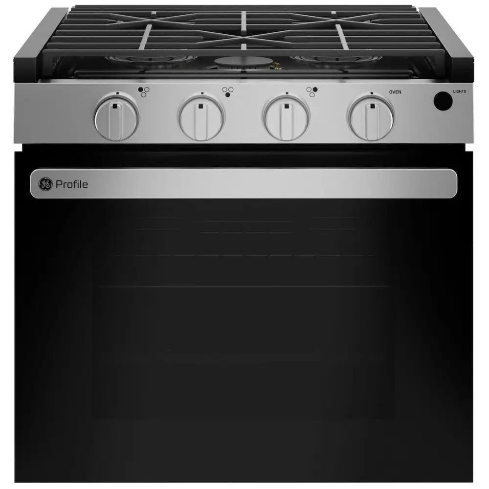 GE Appliance Edge To Edge Grates Stove PLD621RWSS - Profile 21 Drop-IN Gas Range