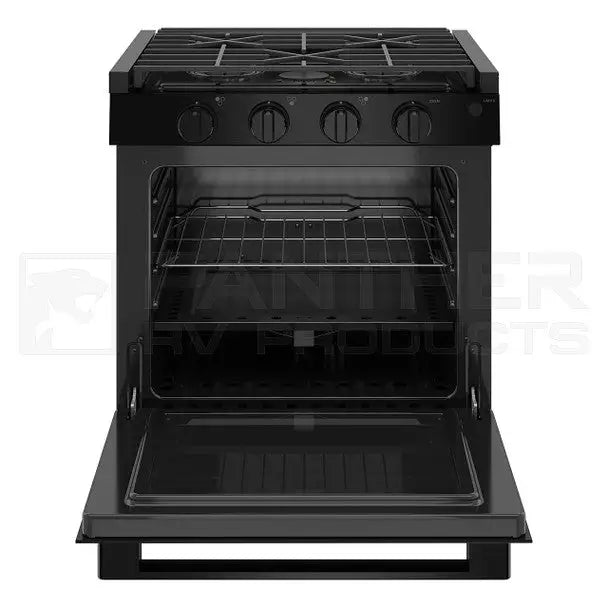 GE Appliance Edge To Edge Grates Stove PLU621DWBB - Black Profile 21 Rangetop