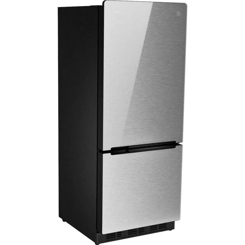GE Appliance Energy Saving Defrost Refrigerator PBV10R5VSS - Profile 10.0 CU. FT. 12V DC Bot