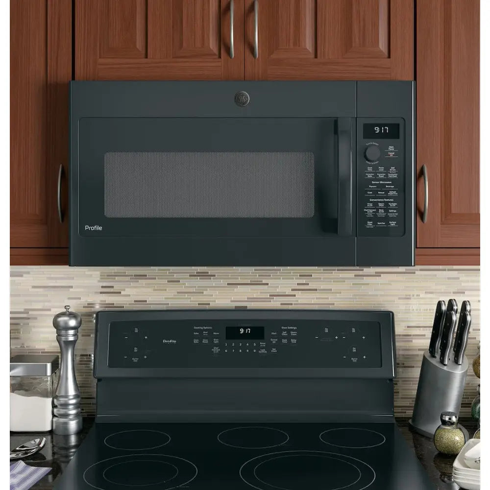 GE Appliance Made In USA Microwave Oven PVM9179DRBB - Profile 1.7 CU. FT. Convection