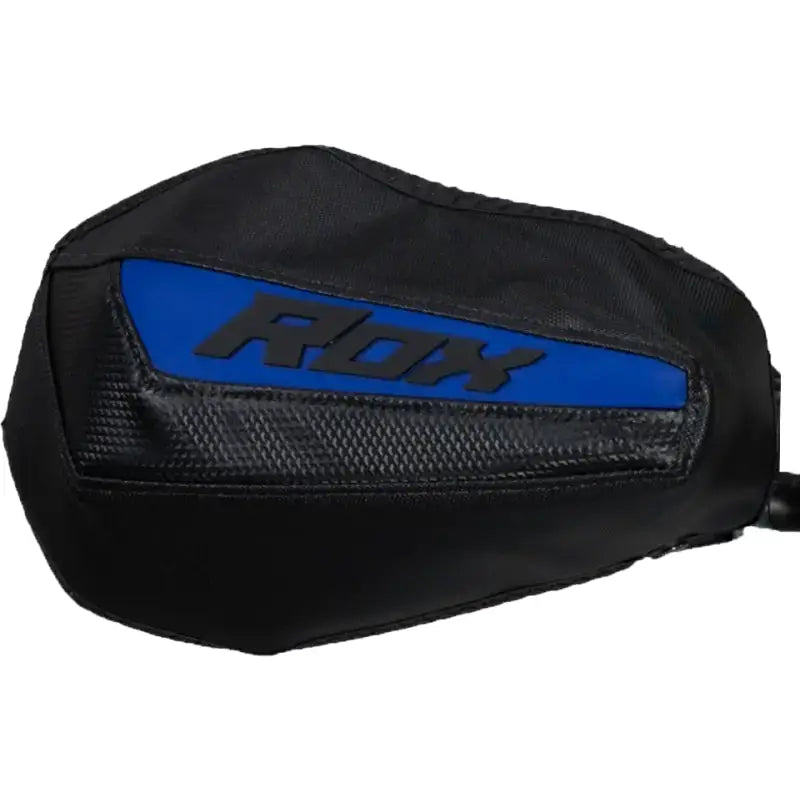 Black and blue RDX punching mitt with textured panels for Gen 3 Flex Tec Handguards