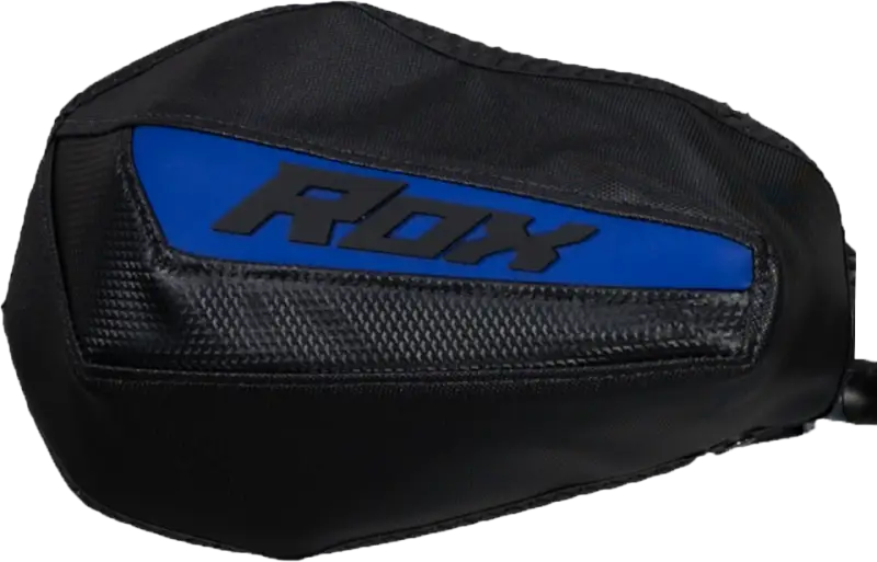 Black and blue RDX punching mitt with textured panels for Gen 3 Flex Tec Handguards
