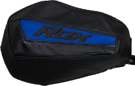 Black and blue RDX punching mitt with textured panels for Gen 3 Flex Tec Handguards