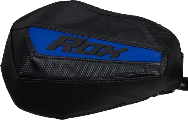 Black and blue RDX punching mitt with textured panels for Gen 3 Flex Tec Handguards