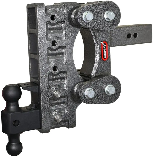 Gen-Y The Boss Torsion-Flex 2.5in Shank 9in Drop 21K Hitch w/GH-061 Dual-Ball/GH-062 Pintle Lock - RV and Auto Parts