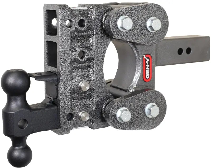 Gen Y The Boss TorsionFlex 2.5In Shank 5In Drop 16K Hitch w/ GH-051 Dual-Ball GH-032 Pintle Lock - Truck & Automotive