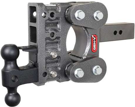 Gen Y The Boss TorsionFlex 2.5In Shank 5In Drop 16K Hitch w/ GH-051 Dual-Ball GH-032 Pintle Lock - Truck & Automotive