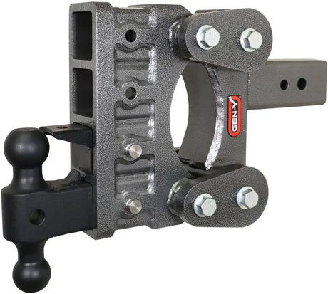 Gen Y The Boss TorsionFlex 3In Shank 6In Drop 21K Hitch w/ GH-061 Dual-Ball GH-062 Pintle Lock - Truck & Automotive