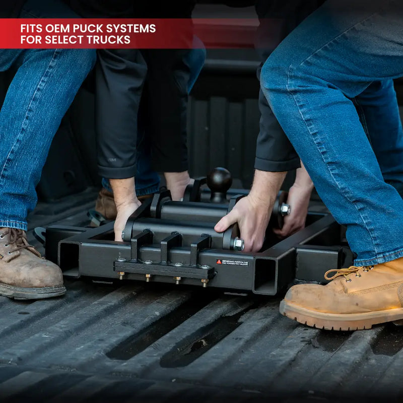 GEN-Y Hitch Features Class V Rating Gooseneck Trailer Hitch GH-14014 - Dominator 25K Ram Oem Puck