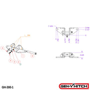 GEN-Y Hitch Easy One Pin Adjustment Adds Sway Control To Gen-Y Hitch GH-300-1 - Head Shank GH-097