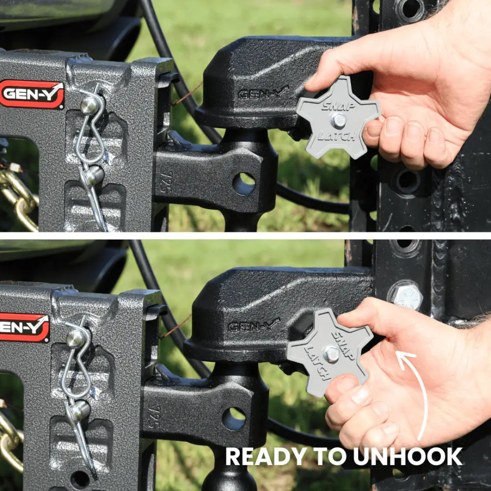 GEN-Y Hitch Features A SnapLatch Coupler Trailer Coupler GH-24002 - Admiral Flat Plate Mount