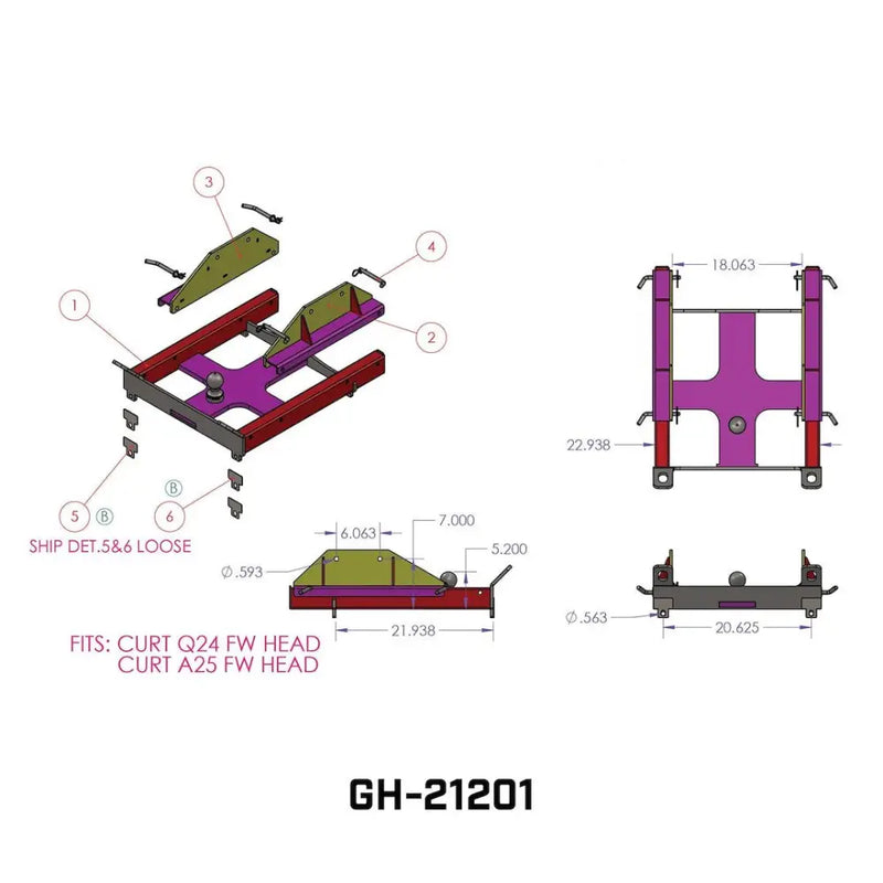GEN-Y Hitch Limited Lifetime Warranty Fifth Wheel Trailer Hitch GH-21201 - Advantage Goose