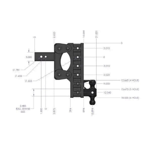 GEN-Y Hitch Most Versatile On The Market Trailer Hitch Ball Mount GH-1815 - Boss Torsion-Flex Shank
