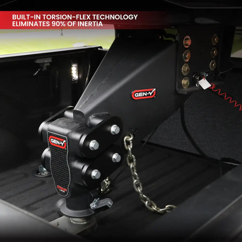 GEN-Y Hitch Precision Milled And Drilled Gooseneck Trailer Coupler GH-8076AL-BRK-BK - Iii Executive Auto Latch Tors