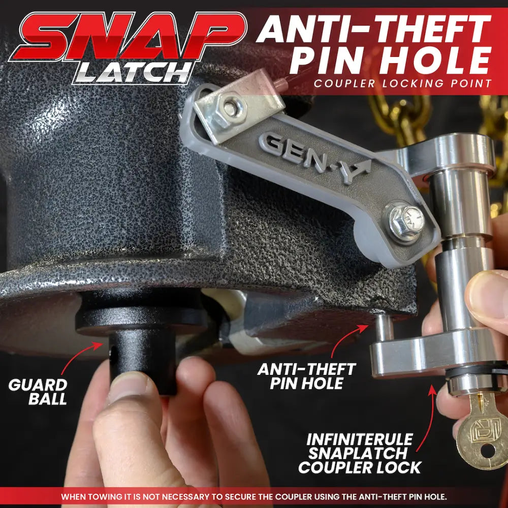 GEN-Y Hitch Protects Your Hitch And Trailer Trailer Hitch Lock GH-103914 - 61190 Single Pack 2-1