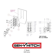 GEN-Y Hitch Versatility And Heavy-Duty Trailer Hitch Ball Mount GH-3024 - Mega-Duty 2.5 Bolt-ON Drop 3.5K
