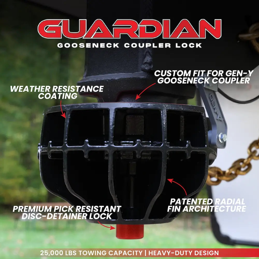 GEN-Y Hitch Weather Resistant Coating Trailer Hitch Lock GH-105700 - Geny Couplers