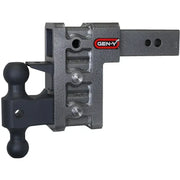 Gen Y Mega Duty 2.5In Shank 6In Drop 3500 lb TW 32K Hitch w/ GH-0161 Dual-Ball w/Pintle Lock - Truck & Automotive