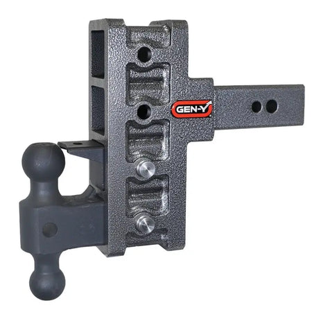 Gen-Y Mega Duty 2.5in Shank 6in Offset Drop 32K Hitch w/GH-0161 Dual-Ball/GH-0162 Pintle Lock - RV and Auto Parts