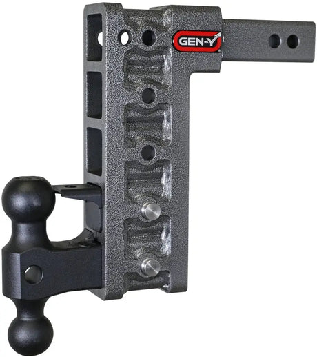 Gen Y Mega Duty 2-inch Shank, 10-inch Drop Hitch with GH-051 Dual-Ball and GH-032 Pintle Lock