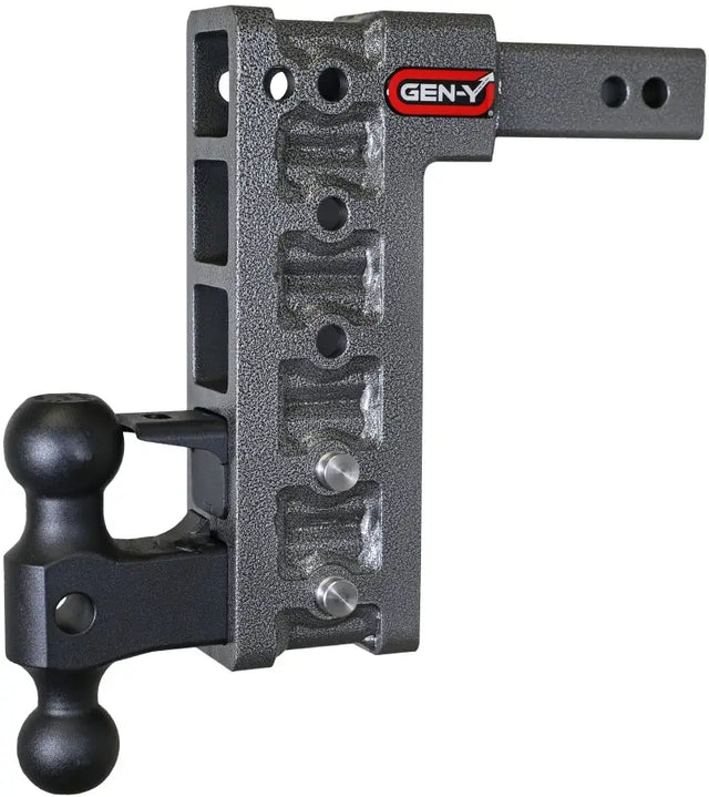 Gen Y Mega Duty 2-inch Shank, 10-inch Drop Hitch with GH-051 Dual-Ball and GH-032 Pintle Lock