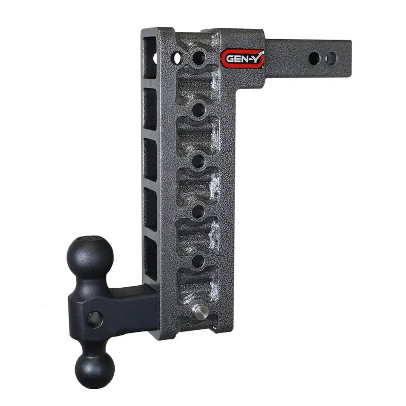 Gen Y Mega Duty 2In Shank 12.5In Drop 10K Hitch w/ Dual-Ball (Stabilizer Kit Recommended GH-0100) - Truck & Automotive