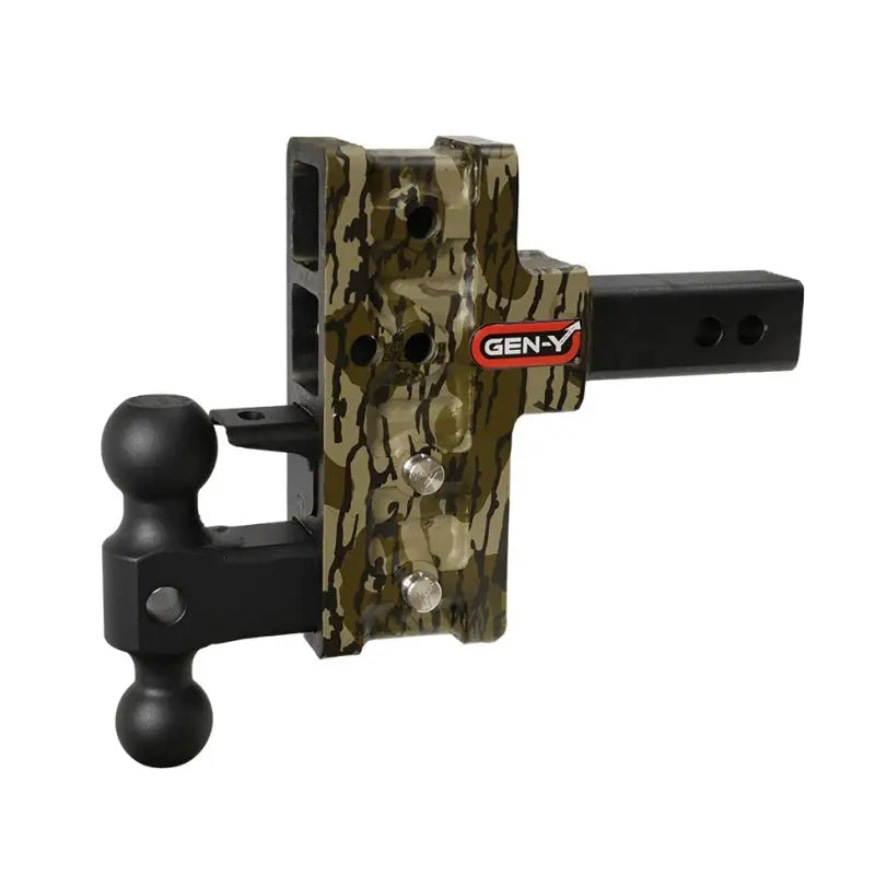 Gen-Y Mega Duty 2in Shank 5in Offset Drop 1.5K TW 10K Hitch w/GH-031 Dual-Ball - Mossy Oak - RV and Auto Parts