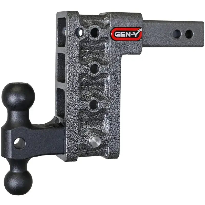 Gen Y Mega Duty 2-Inch Shank 7.5-Inch Drop 16K Hitch with GH-051 Dual-Ball for heavy-duty towing by Gen-Y.