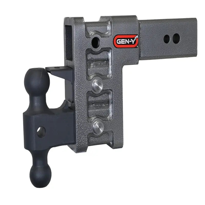 Gen Y Mega Duty 3In Shank 6In Drop 3500 lb TW 32K Hitch w/ GH-0161 Dual-Ball GH-0162 Pintle Lock - Truck & Automotive