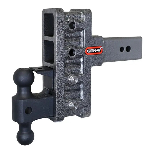 Gen-Y Mega Duty 3in Shank 6in Offset Drop 32K Hitch w/GH-0161 Dual-Ball/GH-0162 Pintle Lock - RV and Auto Parts