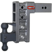 Gen Y Mega Duty 3In Shank 9In Drop 3500 lb TW 32K Hitch w/ GH-0161 Dual-Ball GH-0162 Pintle Lock - Truck & Automotive