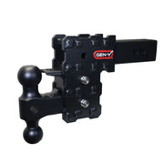 Gen-Y Phantom-X 2.5in Solid Shank 5in Drop 1.6K TW 16K Hitch w/GH-051 Dual-Ball & GH-032 Pintle Lock - Hitches