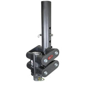 Gen-Y Spartan Torsion-Flex 5in Offset 4in RD Tube Gooseneck 2-5/16in Coupler Standard Height - RV and Auto Parts