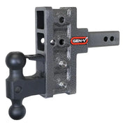 Adjustable trailer hitch with two ball mounts for GH-224 Gen-Y Hitch Mega-Duty
